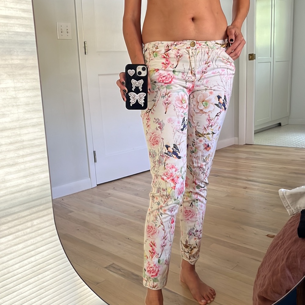 Super romantic printed pants. Zara Trafaluc. Ideal for spring.
